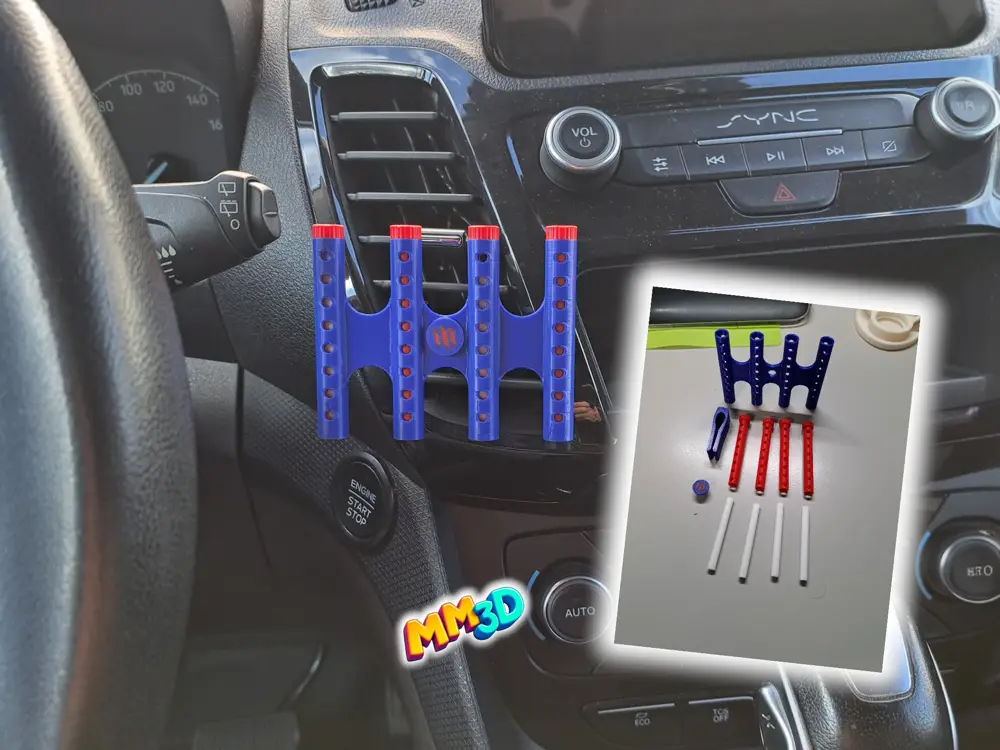 Car Air Freshener Adjustable 4-Scent Diffuser