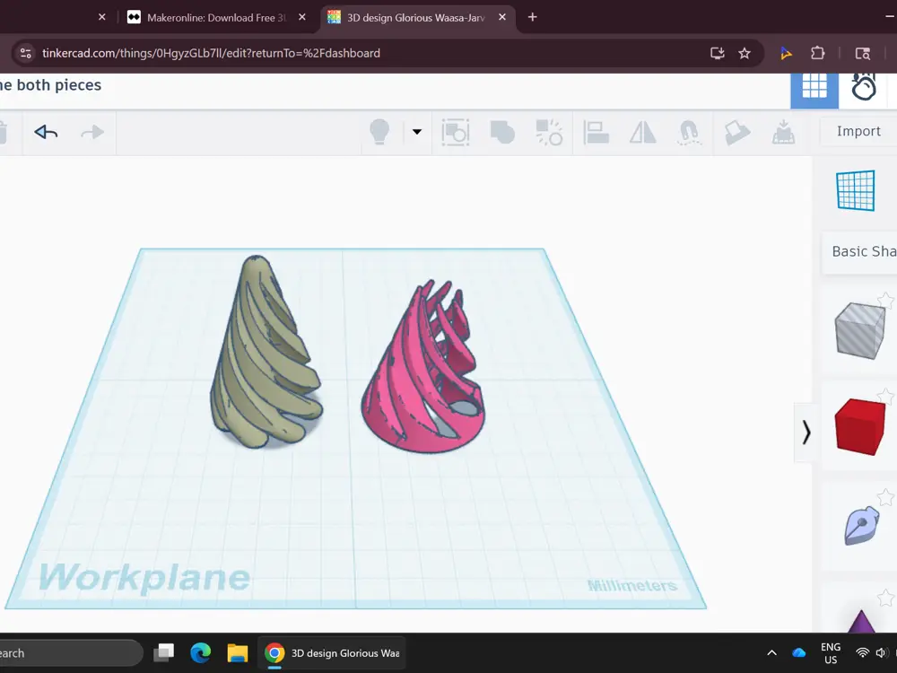 Swirly cone fidget
