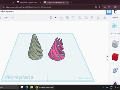 Swirly cone fidget