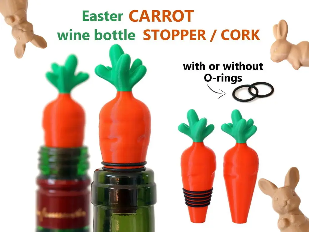 Carrot Wine Bottle Stopper