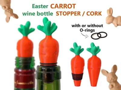 Carrot Wine Bottle Stopper