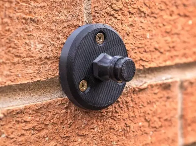 Conector de manguera ciego para montaje en pared