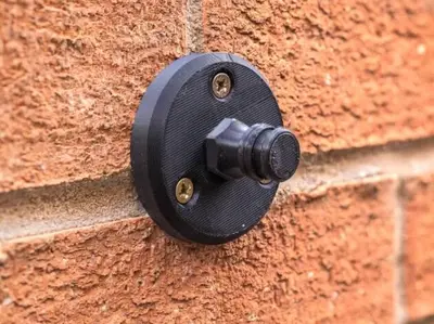 Conector de manguera ciego para montaje en pared