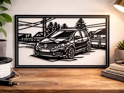 Wolkswagen Golf Plus Wall Art