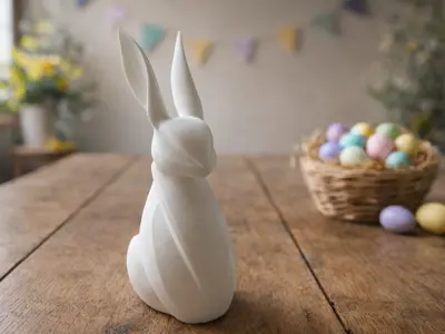 Easter bunny sculpture
