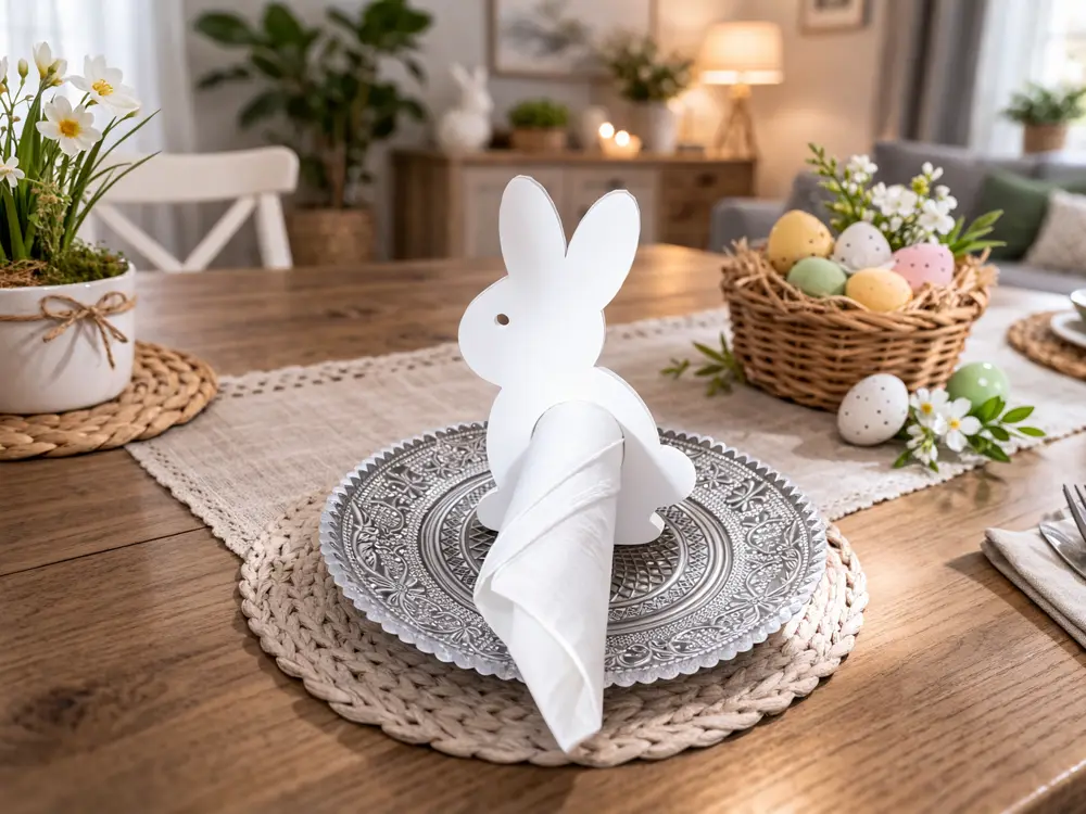 Easter bunny napkin holder