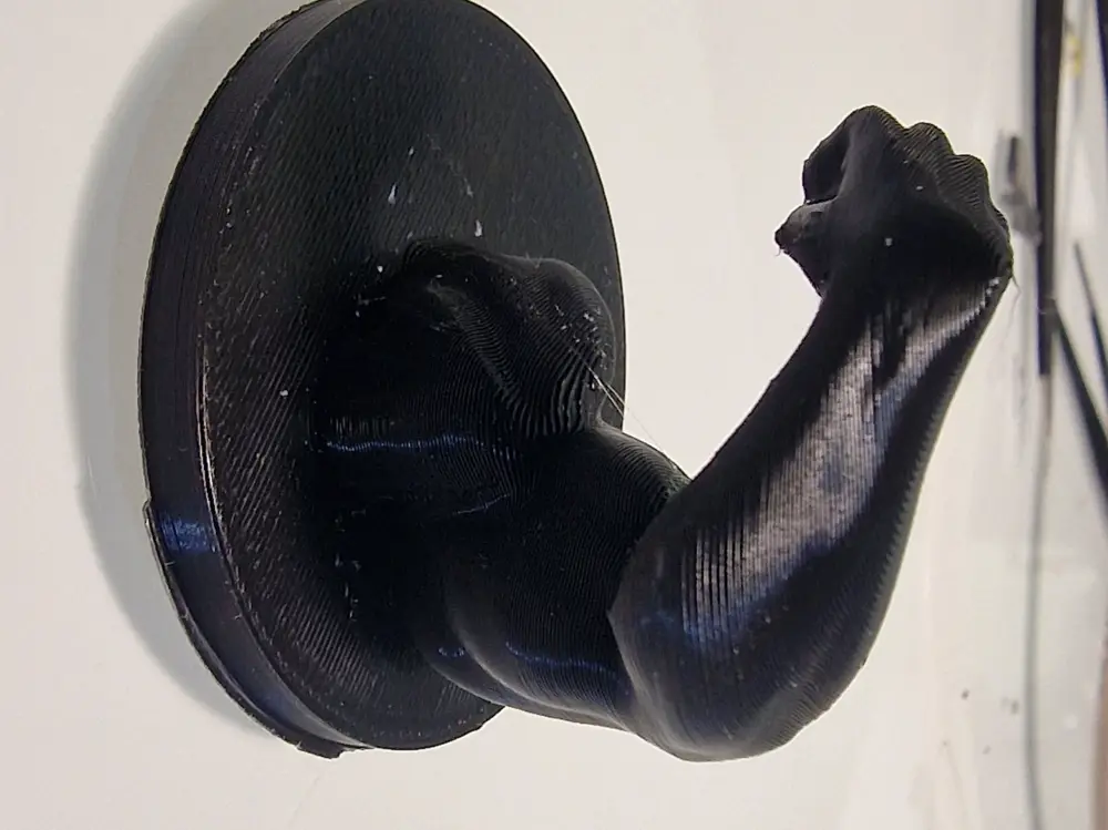 Muscle arm funny wall hook with holes