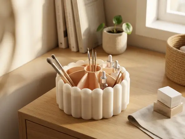 Round Sectioned Organizer Tray