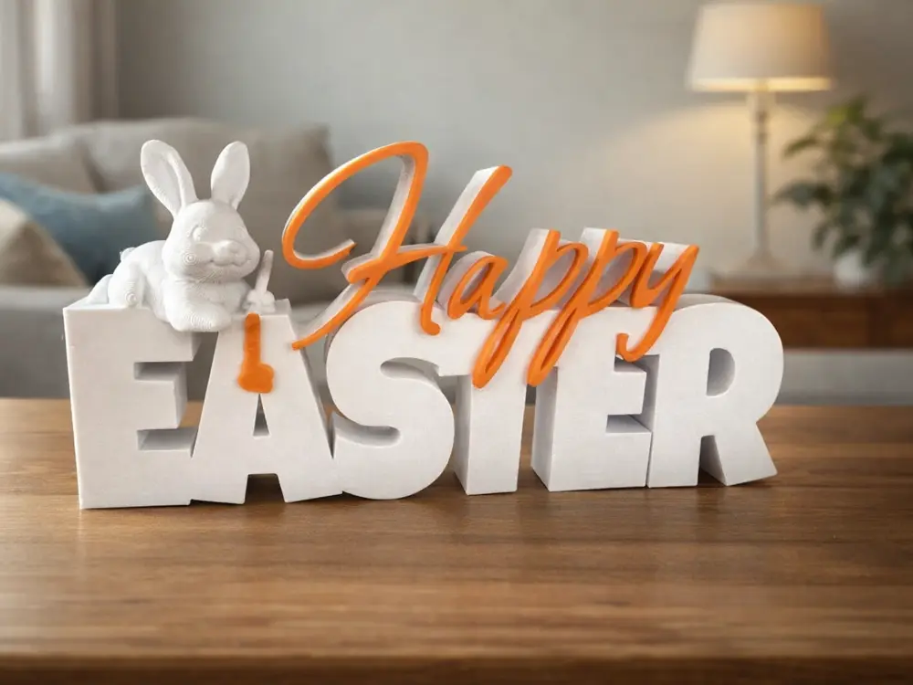 Happy Easter Lettering English