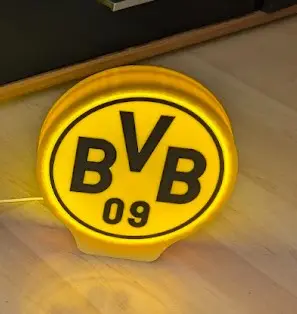 Borussia Dortmund LED-Leuchtkasten / 3D-Druck-Dekolampe