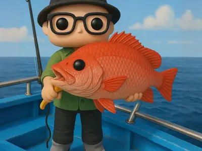 Big Red Snapper on display