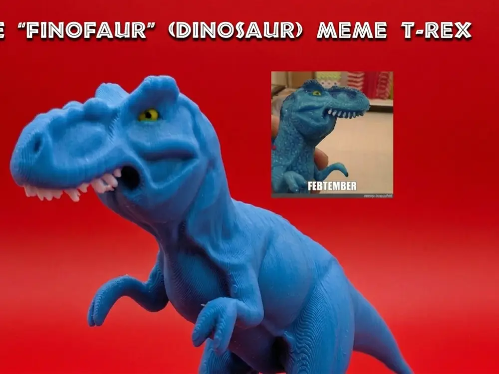 The finofaur (dinosaur) meme t rex