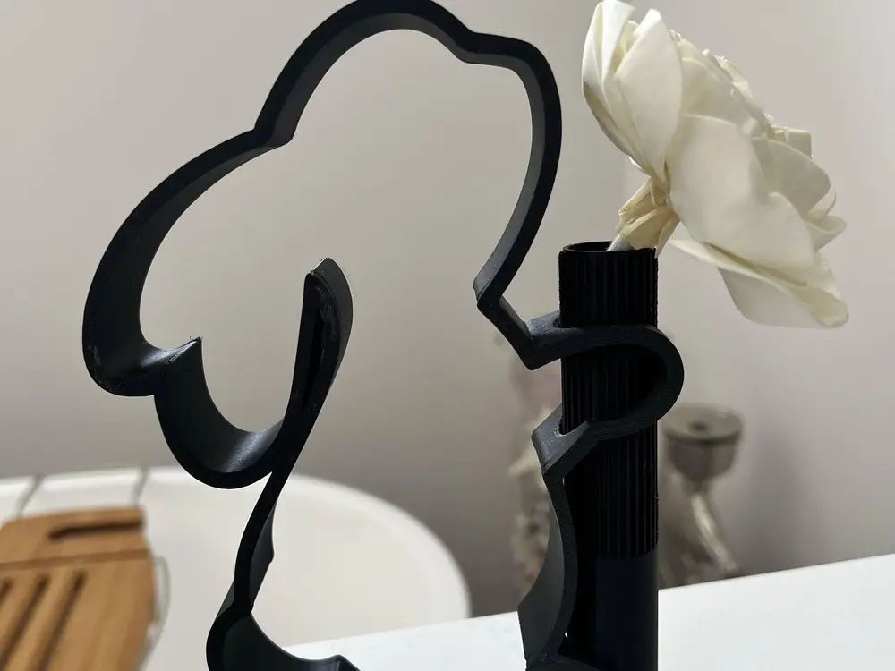 Easter Bloom Silhouette Vase