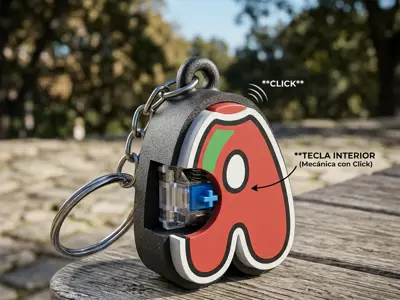 Click Alphabet Keychain – Complete Set, 4 Colors