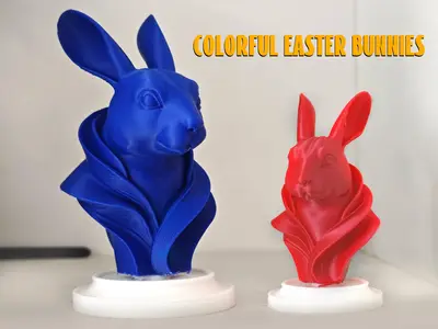 Colorful Easter Bunnies-复活节多彩兔子