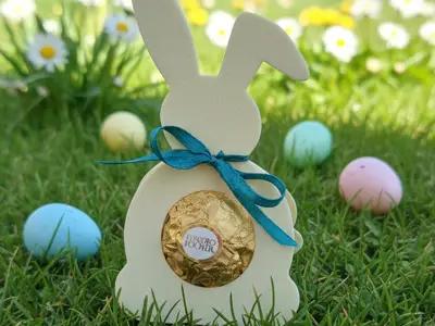 Easter Bunny Chocolate Candy Holder