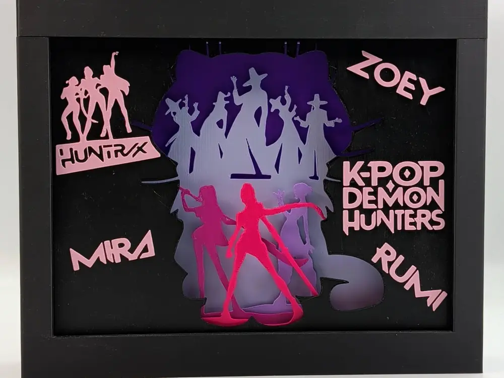 K-Pop Demon Hunters Shadow Box