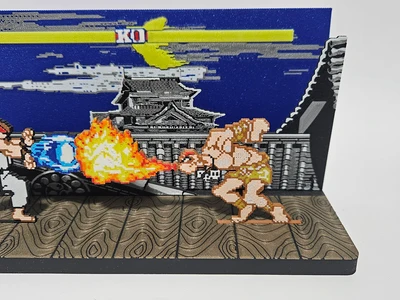 Dhalsim Street Fighter Diorama & Keychain