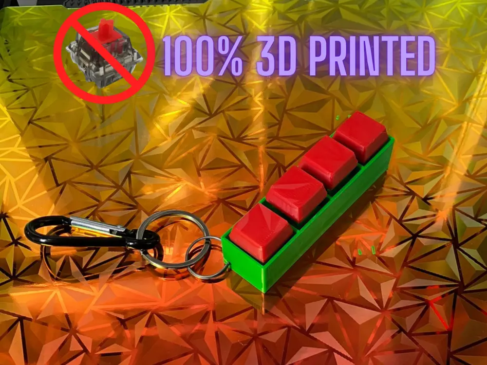 Keyboard Clicker Fidget | 100% 3D Printed!