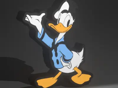 Donald Duck Light Box