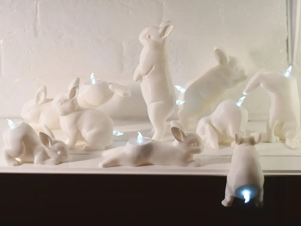 Bunny Tea Light Holders