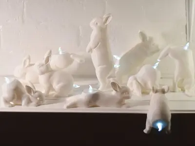 Bunny Tea Light Holders