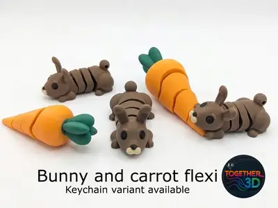 Bunny and carrot flexi