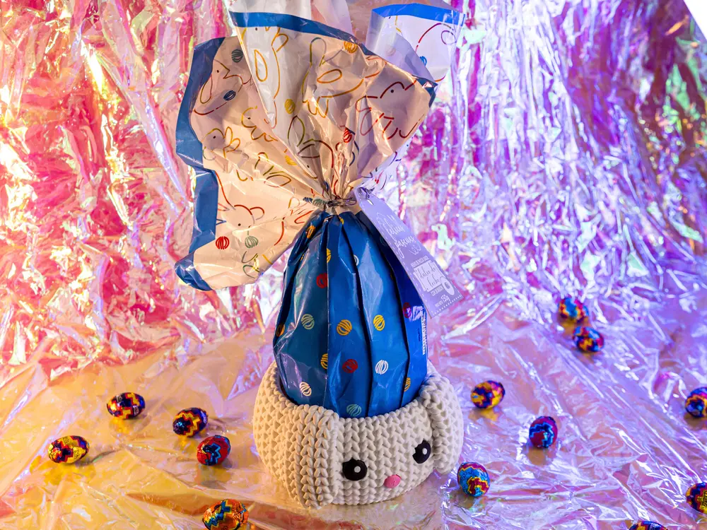 Cute Knitted Easter Bunny Bowl
