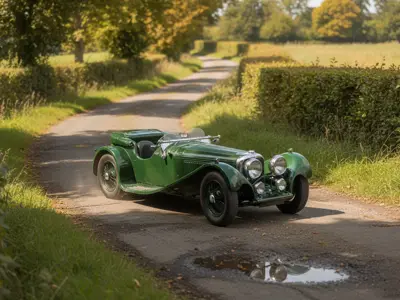 1930's Jaguar 100 Model Car