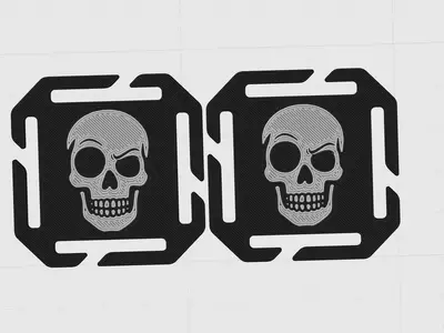 挑眉的骷髅头MOLLE系统 Eyebrow-raising Skeleton