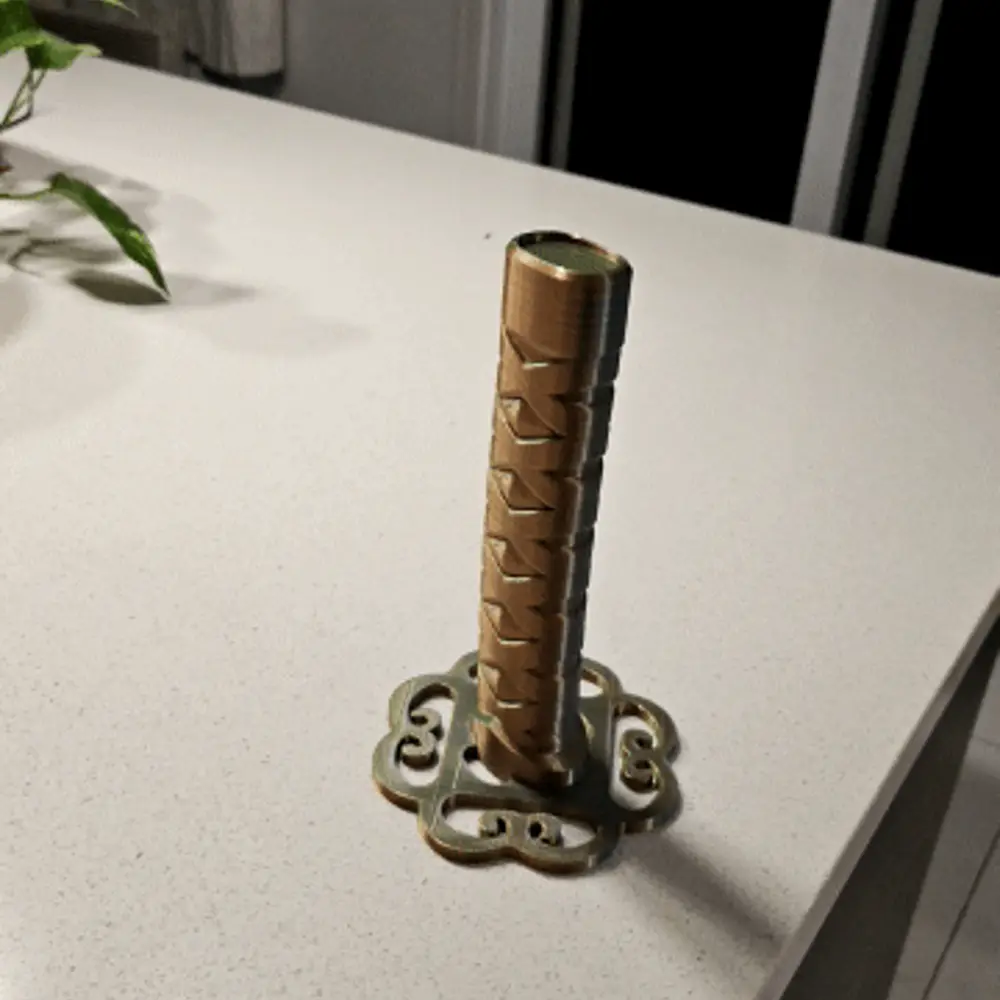 Collapsible print in place katana
