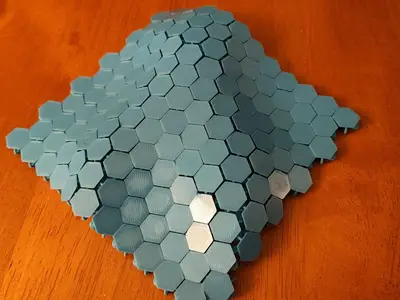 simple hexagon fabric
