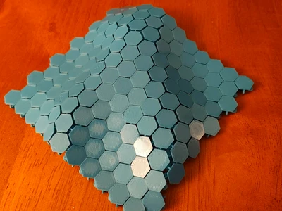 simple hexagon fabric