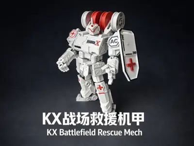 KX Battlefield Rescue Mech，KX战场救援机甲