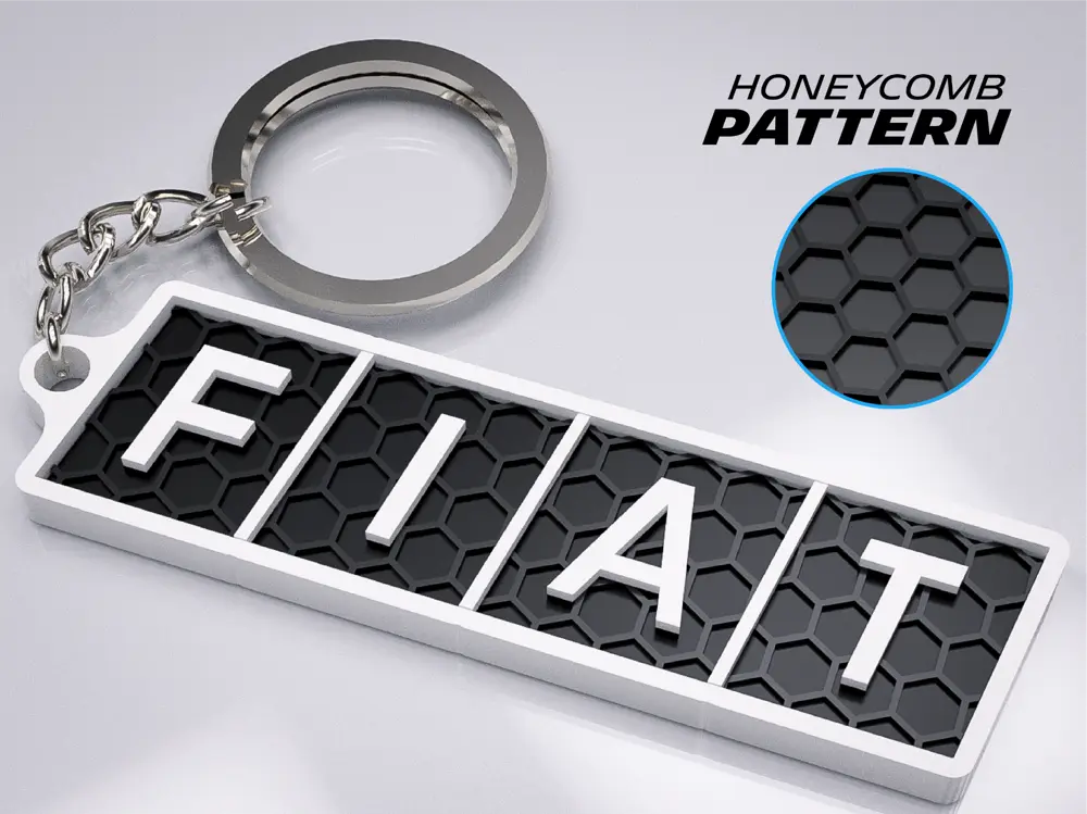Fiat Old Keychain
