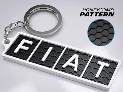 Fiat Old Keychain