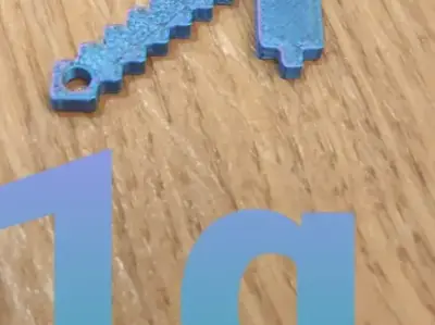 Minecraft 镐钥匙扣