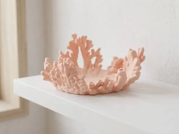 Coral Saucer Decorative Dish