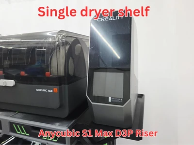 Single dryer shelf extension for Kobra S1 Max D3P riser