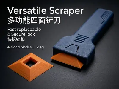 Versatile Scraper可替换快拆四面铲刀 刮刀