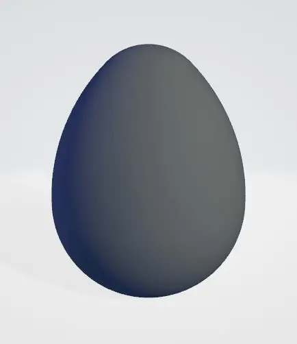 Standing 50mm wide egg