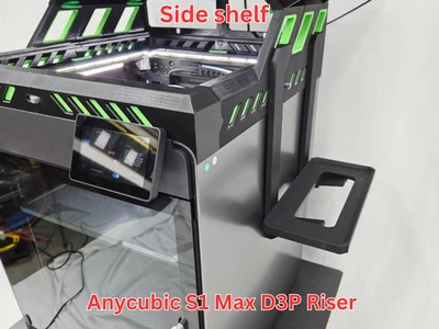 Side shelf for Kobra S1 Max D3P riser