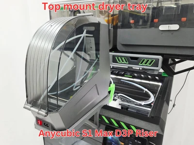 Top mount TPU dryer tray for the Kobra S1 Max
