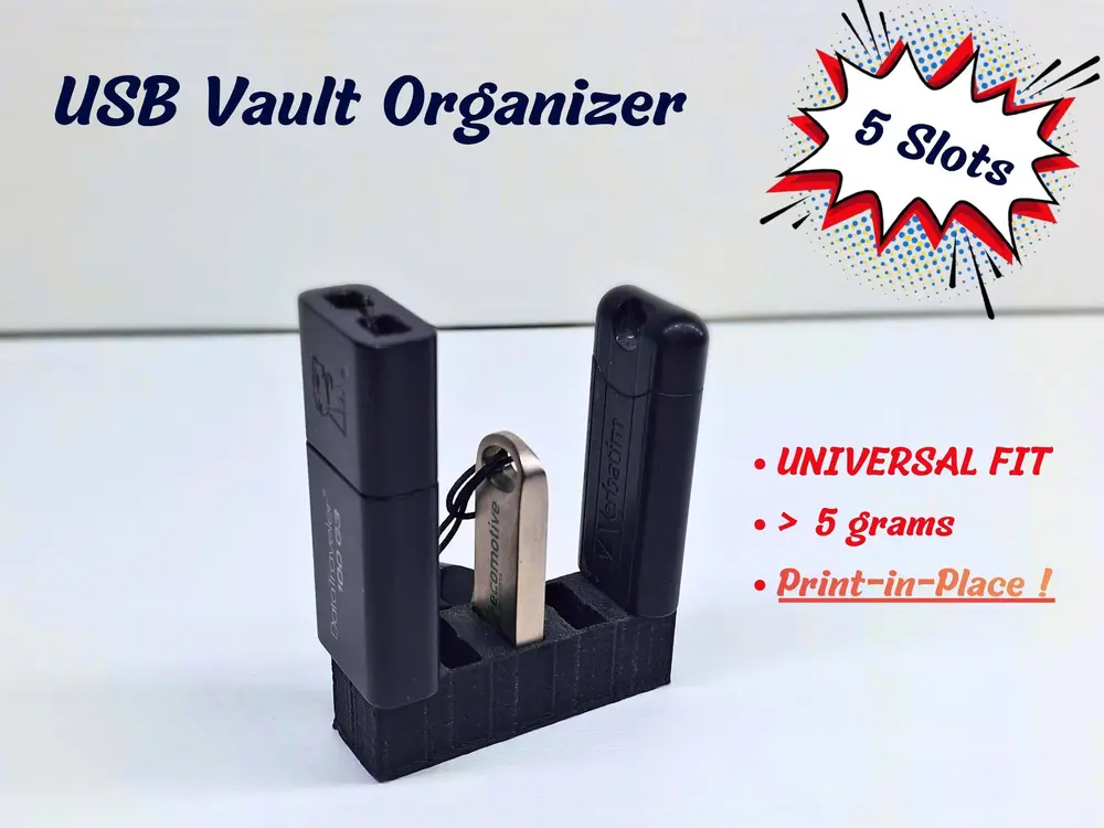 USB Vault Organizer (5 Slots)