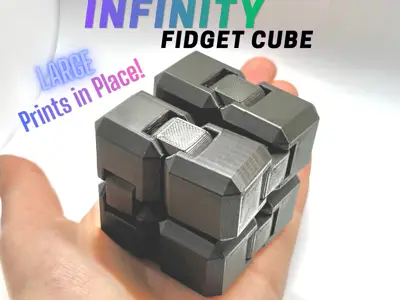 INFINITY Flip Cube Large (Print in Place!)