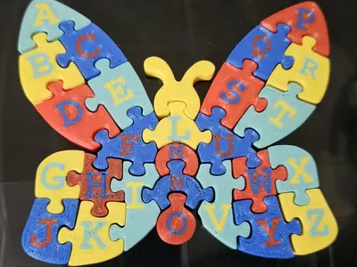 Alphabet Butterfly Jigsaw Puzzle