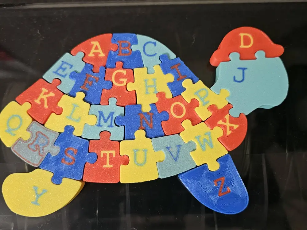 Alphabet Turtle Jigsaw Puzzle