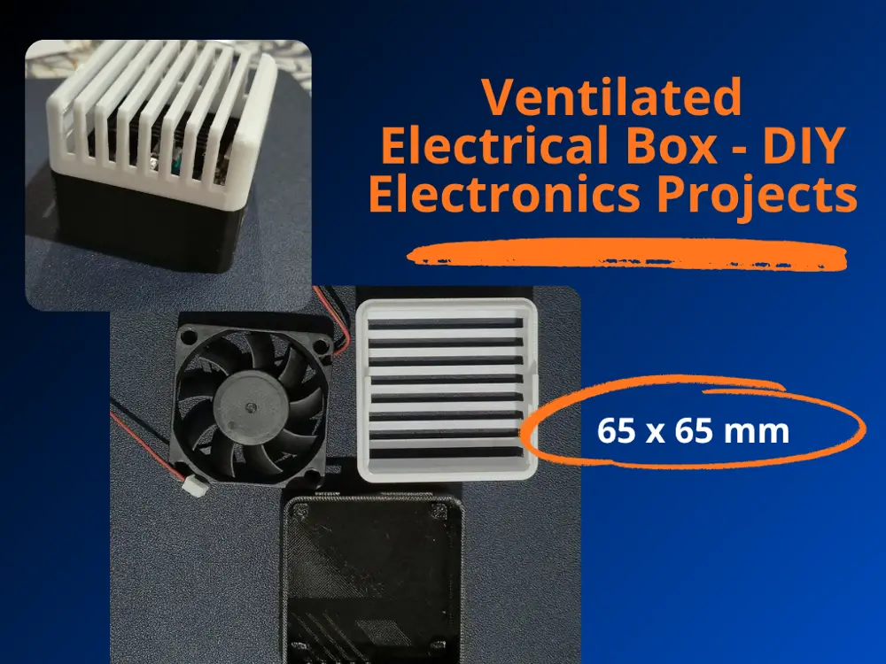 65x65mm Ventilated Electrical Box - Universal DIY Electronics Projects