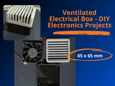 65x65mm Ventilated Electrical Box - Universal DIY Electronics Projects