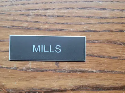 JROTC Uniform name plate